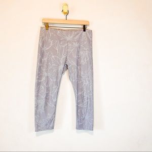 Fabletics Gray Floral Print Pants